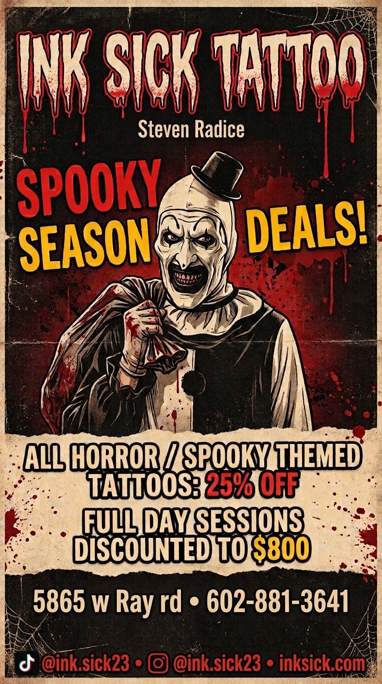 Spooky season sale flyer